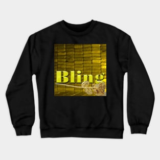 Golden Bling Bling Crewneck Sweatshirt